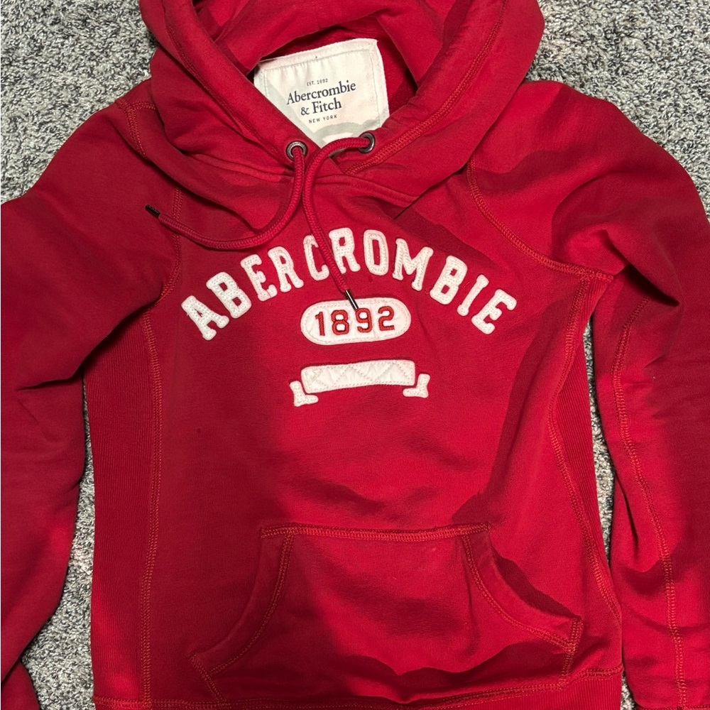 Abercrombie & Fitch Red Hoodie